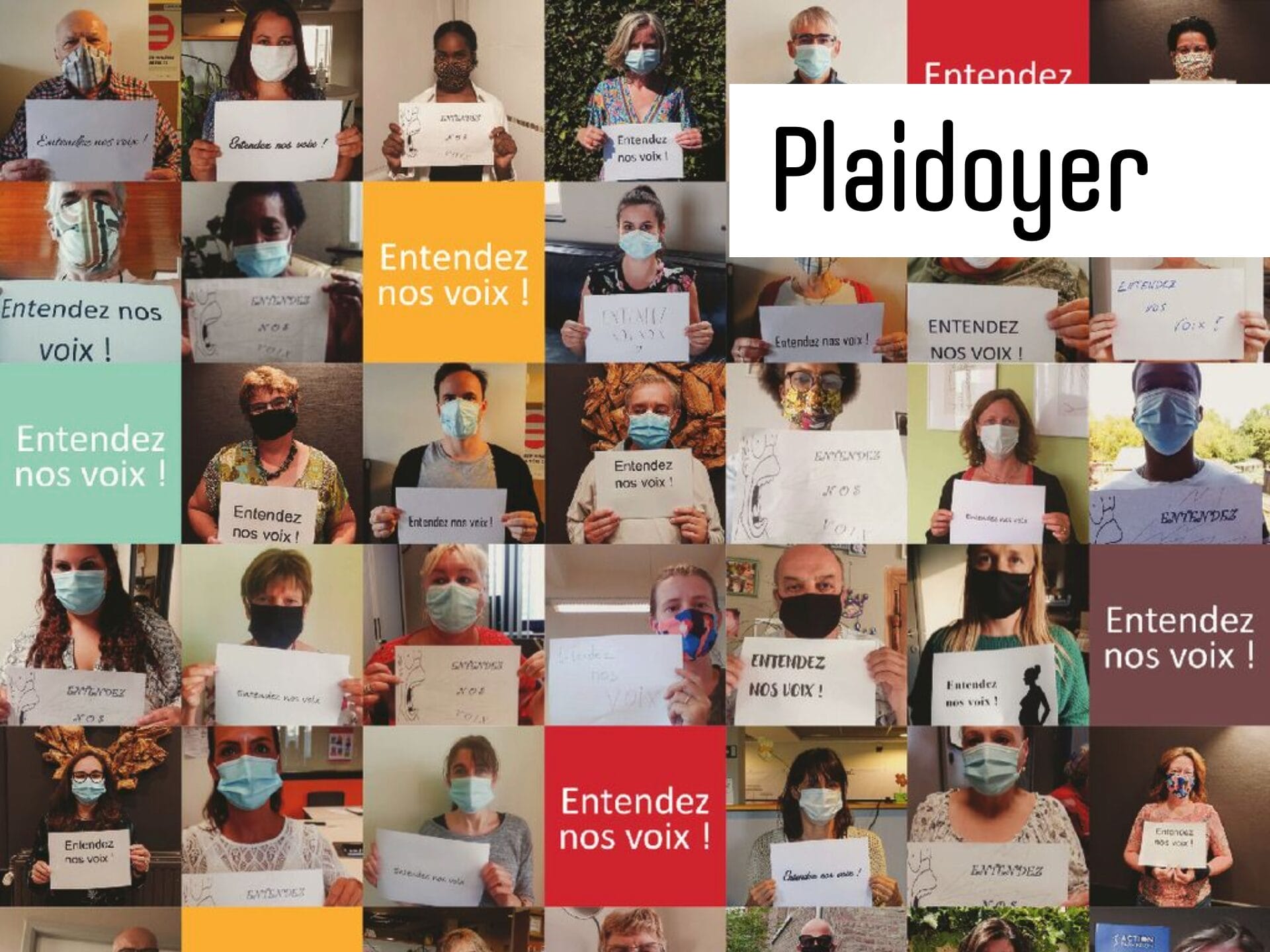 Plaidoyer entendez nos voix Plaidoyer entendez nos voix