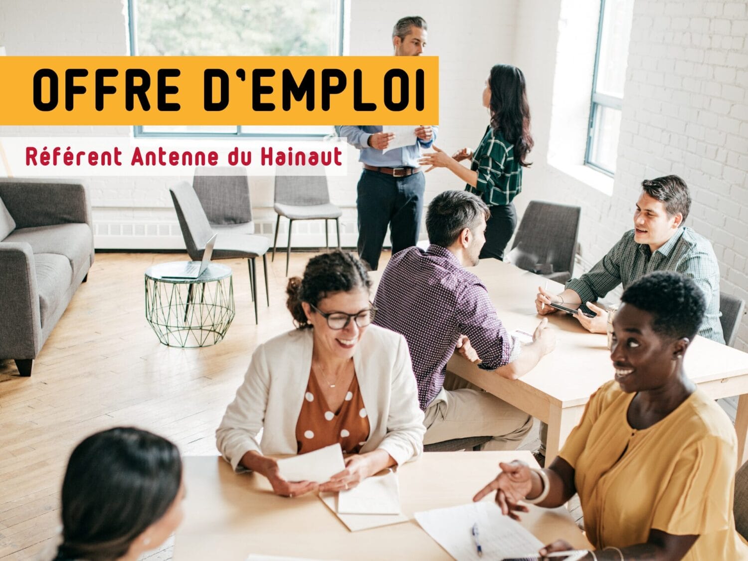 offre d'emploi Réféfent antenne du Hainaut